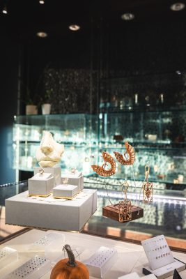 IRIS offers jewelry from Pupil Hall,
Suzanne Kalan, Shiva Design and
Jewels, Future Primitives and more.