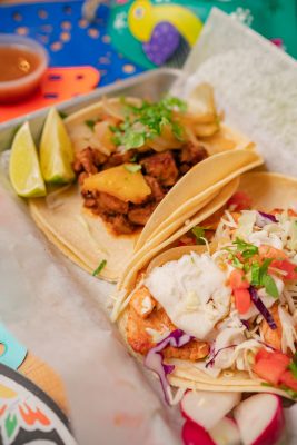 Real Tacqueria's signature tacos come at $2.99 a pop and can be a adjusted with a variety of proteins.