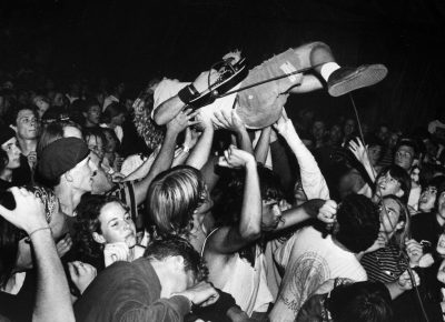 Terrance DH performs with The Stench at the Fairgrounds, 1987.