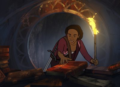 The Spine of Night is the an animated film made shooting live action then tracing onto animation cels, recalling classics such as Heavy Metal.