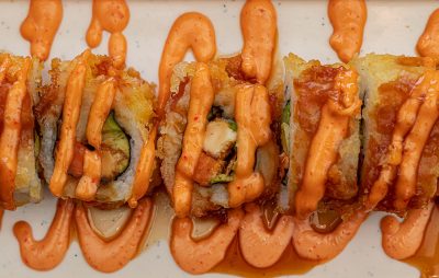 The heat from the spicy mango roll lingered a little in my mouth and made for an addictive bite.