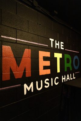 The Metro Music hall showing off their queer pride.