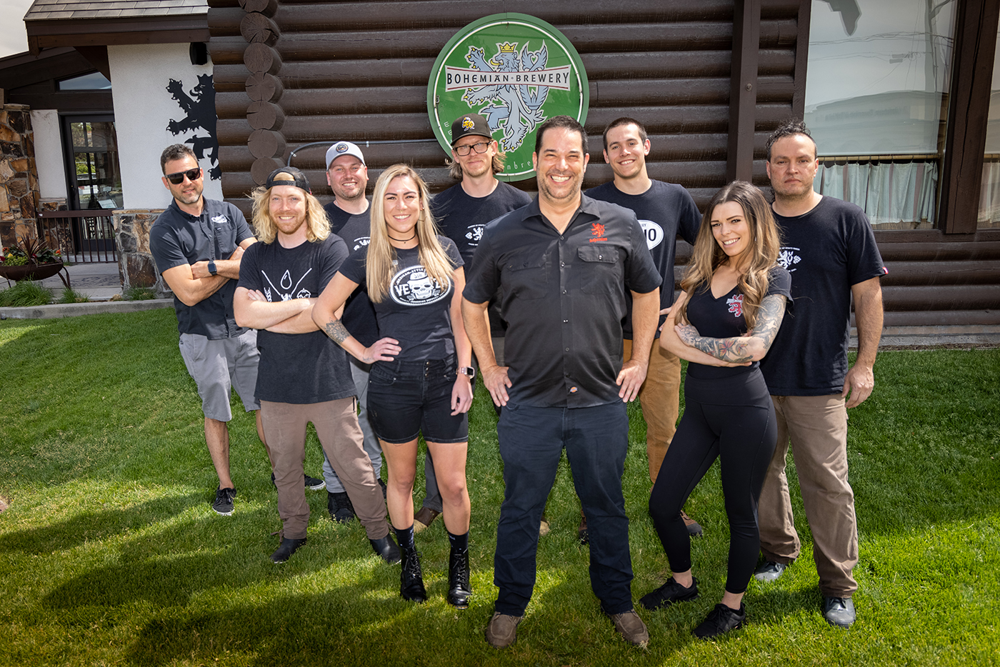 Bohemian Brewery staff Will Gillane, Dylan Harding, Rob Schultz, Janelle Bassett, Brian Ericksen, Kelly Schaefer, Hunter Conley, Taylor Baird and Sasha Taddie.