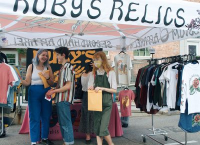 Local artisans present their work to the SLUG Picnic audience.