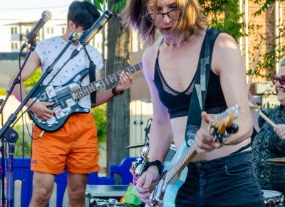 Eyelash's lead singer and guitarist shreds through their set.