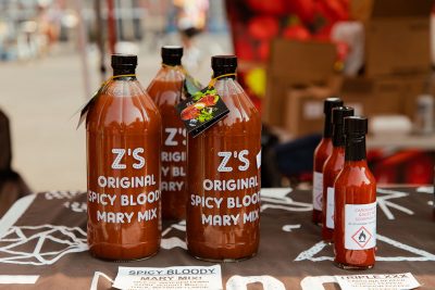 Z's Hot Sauce sat amongst the brewers and distillers at the 2021 Brewstillery.