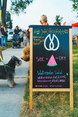 The line for Cinder Pig was long, but the wait only made Corinne Bauer more excited. 
