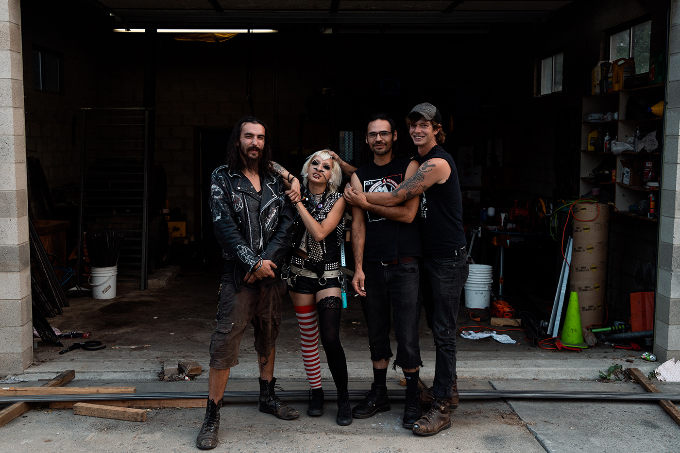 (L–R) Tyler Barrani, Ronnie Rot, Dan and Spencer Anderson (@officialgagorderband).