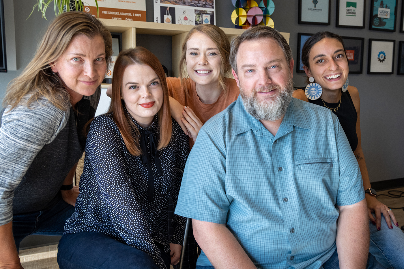 (L–R) As Third Sun Productions, Jocelyn Kearl, Marina Atherton-Howe, Delaney Stevens, Troy Mumm and Sabriel Gee approach design with a community-focused mindset.