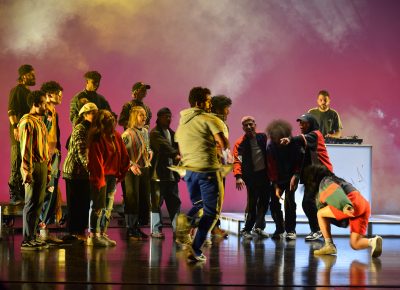 They Reminisce provided a multimedia performance honoring hte history of hip-hop (3 of 3).