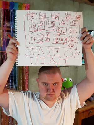 Repetitive linework is a staple in Bryton Elias' artwork, channeling the feel of a meditative space.