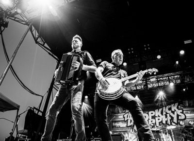 Tim Brennan on accordion and Jeff DaRosa on mandolin.