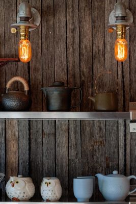 The Tea Grotto offers a wide variety of kettles, presses, cups and more that range from practical and simple to ornate antiques.