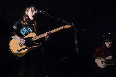 Julien Baker takes the stage.