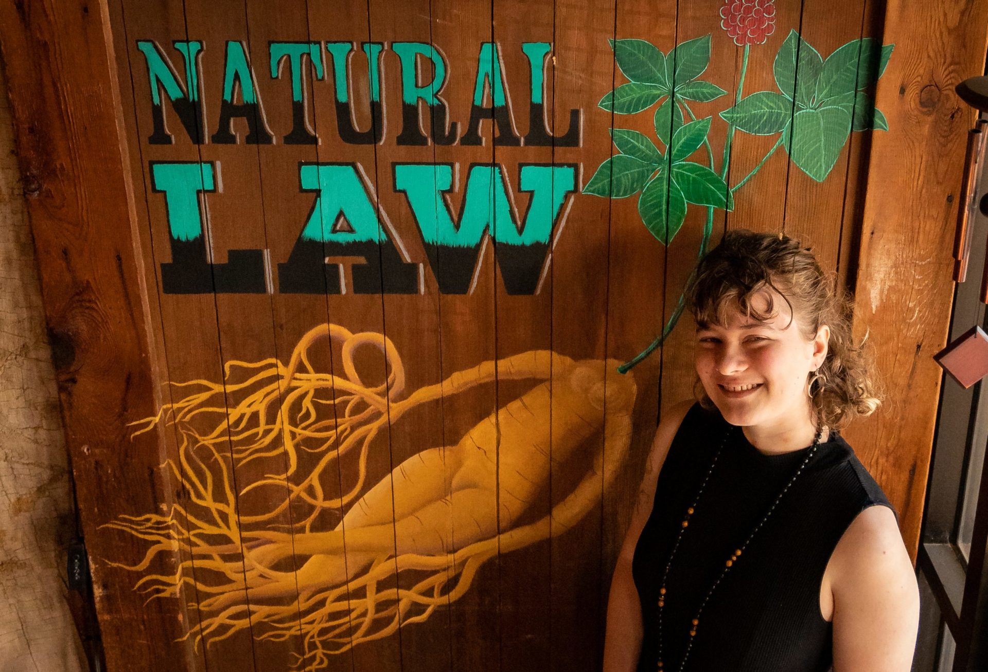 Along with Michael and Marinda Bowen, Fio Bow- en (pictured) makes up part of of the family team that runs Natural Law Apothecary.