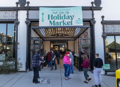 Main entrance to the 2021 Holiday Market.