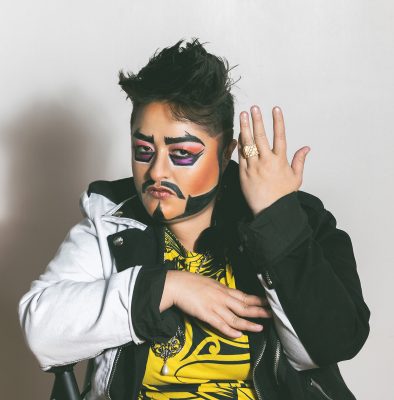 "The sheer amount of friends I've made through the drag community has been rewarding. Sadly, I've faced lots of hardships, but the community has always been there to support me," says Mik Jager. "I am truly grateful for my chosen family."