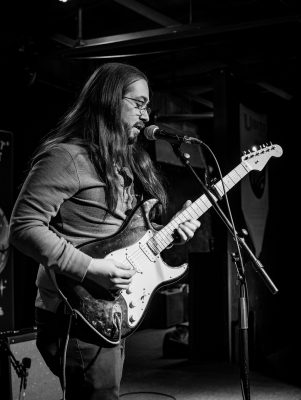 Jared Montgomery of Choice Coin and the electric guitar.