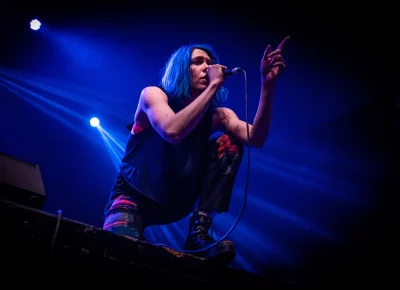 K.Flay serenades the SLC crowd.