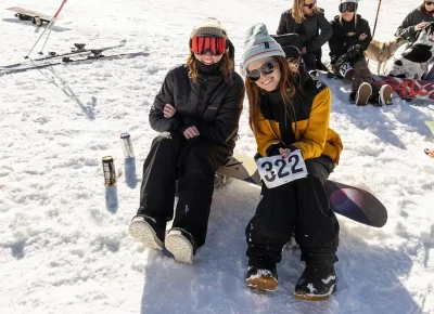 Riders Mary M. and Kara C.