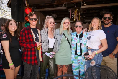 Naty, Seth, Roxy, Carli, Christian, Chris and Scott at Bunny Hop.