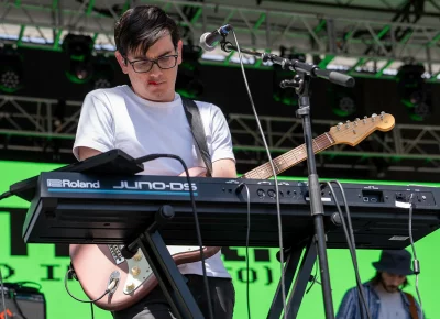 Brother’s Nathan Standage juggles many positions for the band including keyboard and guitar.