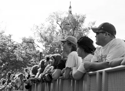 Crowd rests on barrier at Kilby Block Party 3