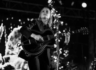 Phoebe looks out into a sea of teary-eyed fans who came to see and listen to her hauntingly beautiful music.