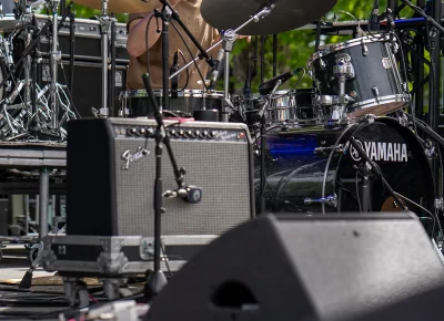 Soccer Mommy's drummer has a great sense of timing and dynamics on the drums.