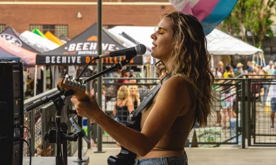 Angie Petty looked as though she’d been touched by an angel while providing vocal libations for the crowd.