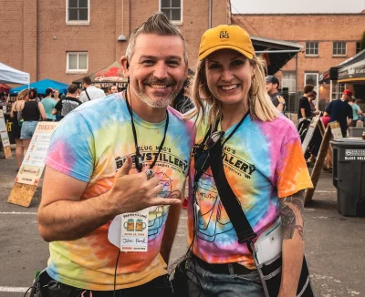 Last but certainly not least … our illustrious and fearless leaders Angela Brown and John Ford from SLUG Magazine enjoying a moment before the end of the event.