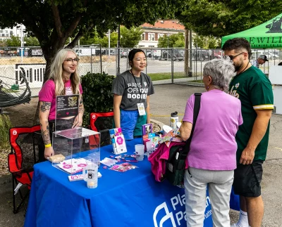 Family Planning was on hand helping spread awareness for all of the important topics at hand.