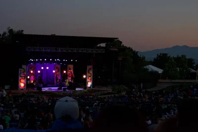 The sun sets on a chilly evening at Red Butte.