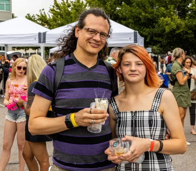 Father and daughter duo William and Evelyn killing the fashion game—and key lime pie as well!