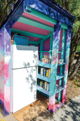 The Urban Garden fridge is currently one of three community fridges—or “freedges”—operating, including one in Rose Park and one in Sugarhouse.