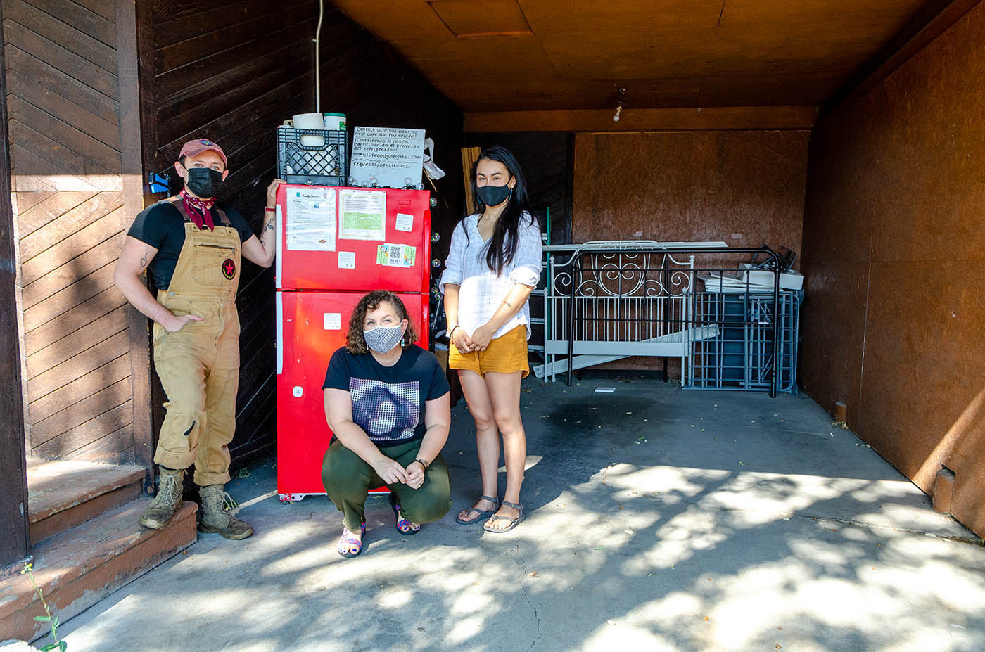 (L-R): Sarah Balland, Johanna McAllister and Izzy work alongside many to create and sustain the community endeavor SLCF.