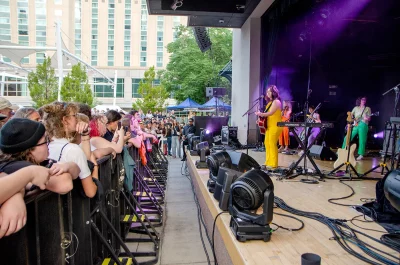 The Crowd Was Fully Engaged with Every Song Angel Brough to the Stage.