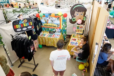 Robin Banks’ cute and creepy crafts were on full display in the dreamers building at DIY Fest.