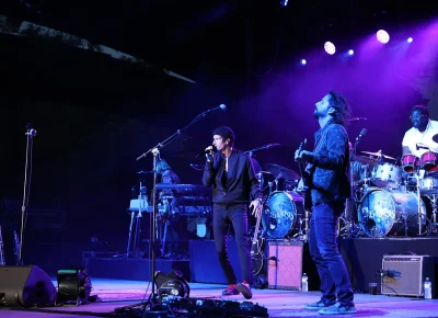 The Revivalists playing a sold-out show at the Red Butte Garden Amphitheatre in SLC. (Photo: LmSorenson.net)