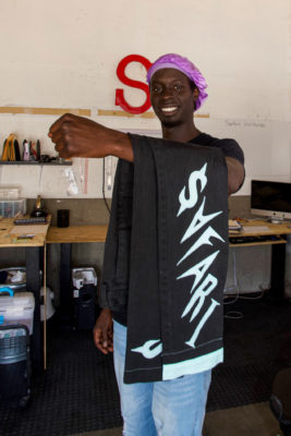 SAFARI is led and curated by Riak along with six other people. The brand focuses on three clothing lines: menswear, womenswear and customwear, the last of which Riak is especially excited about.