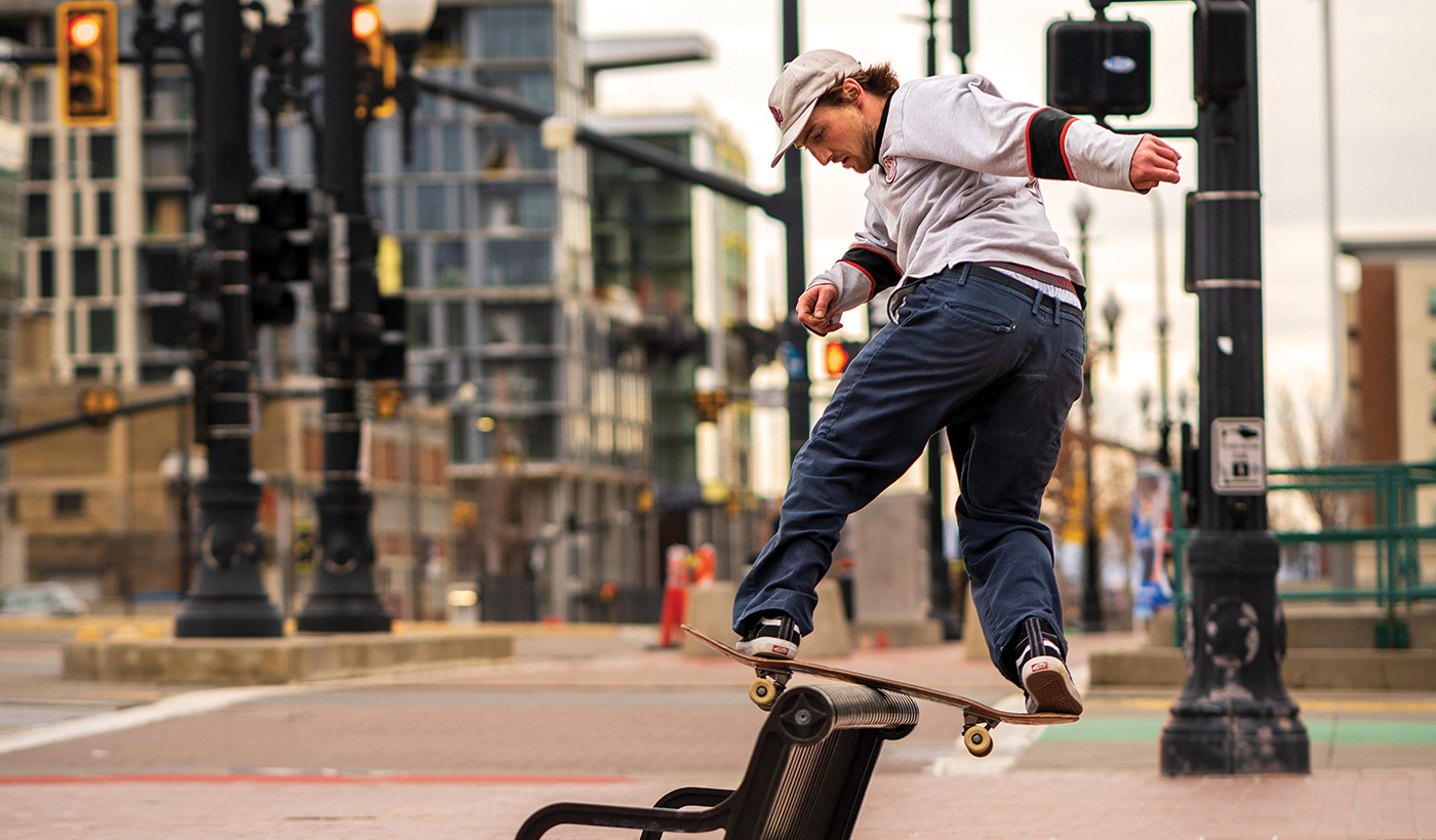 Jim Stork – Gap to Frontside Boardslide – Downtown SLC