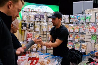 People eagerly purchased their candy of choice at the Kimmie’s Candy booth.