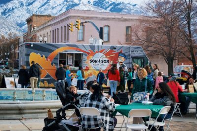 The food court area boasted tasty options to choose from (Photo: Lexi Kiedaisch).