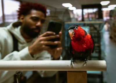 The birds at Traci's Parrots4U are extremely unique in size, color and personality—some parrots are more reserved while others like to show off.