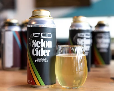 Rio Connelly's Single Varietal canned cider.