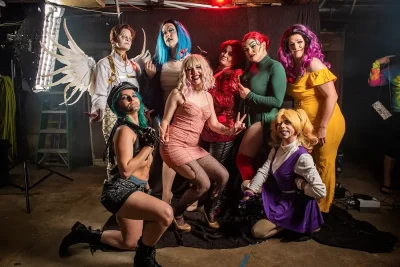 A group photo of Divine Sister-Misters courtesy of @divinesistermisters.