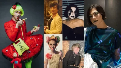 Members of Cougar Camp and Couture are collaged into one photo. Photo courtesy of @cougarcampandcouture