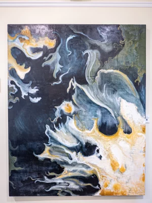 “Unrestrained” Oil on Panel, 2016, Megan Ah You