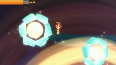 Screenshot of Fish Combat: Accelerated showing glowing lights from a top-down perspective. Photo courtesy of Cocky Rooster Games.