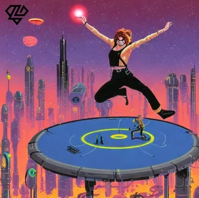 Single art for Lex Ether's “Trampoline Dreams”